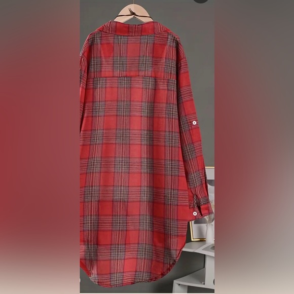 Women’s plaid tunic top - Picture 2 of 3